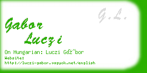 gabor luczi business card